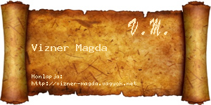 Vizner Magda névjegykártya